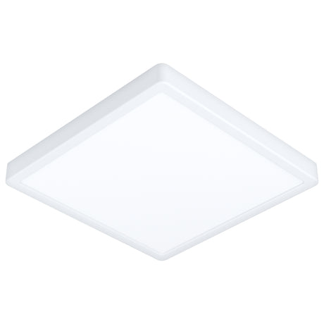 Eglo EU Fueva 6-Z Smart Control RGB IP44 Plastic Square Ceiling Light, 29.5cm White