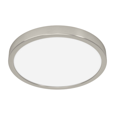 Eglo EU Fueva 6-Z Smart Control RGB IP44 Plastic Round Ceiling Light, 27.8cm Satin Nickel