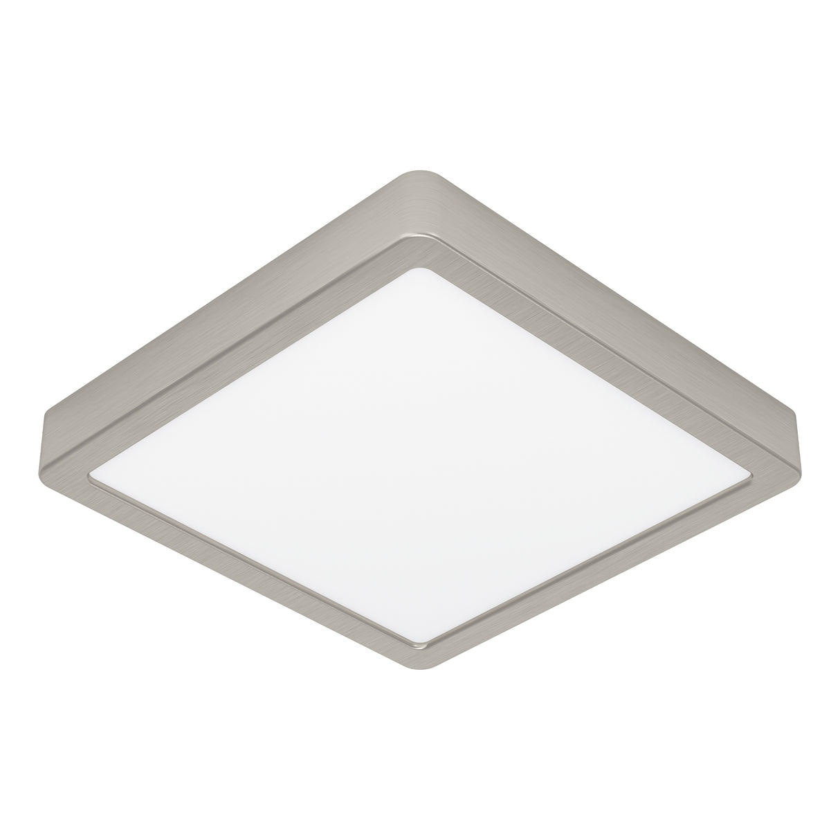 Eglo EU Fueva 6-Z Smart Control RGB IP44 Plastic Square Ceiling Light, 22cm Satin Nickel