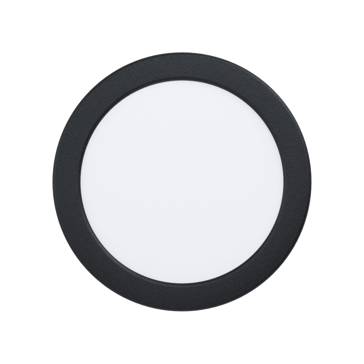 Eglo EU Fueva 6 Black LED Round Recessed Ceiling Light, 16.8cm