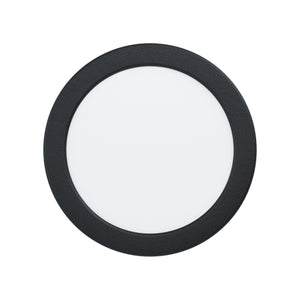 Eglo EU Fueva 6 Black LED Round Recessed Ceiling Light, 16.8cm
