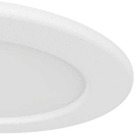 Eglo EU Fueva 6 White LED Round Recessed Ceiling Light, 11.9cm