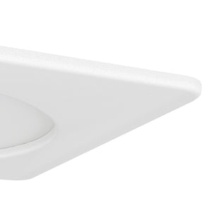 Eglo EU Fueva 6 White LED Square Recessed Ceiling Light, 11.9cm