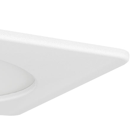 Eglo EU Fueva 6 White LED Square Recessed Ceiling Light, 11.9cm