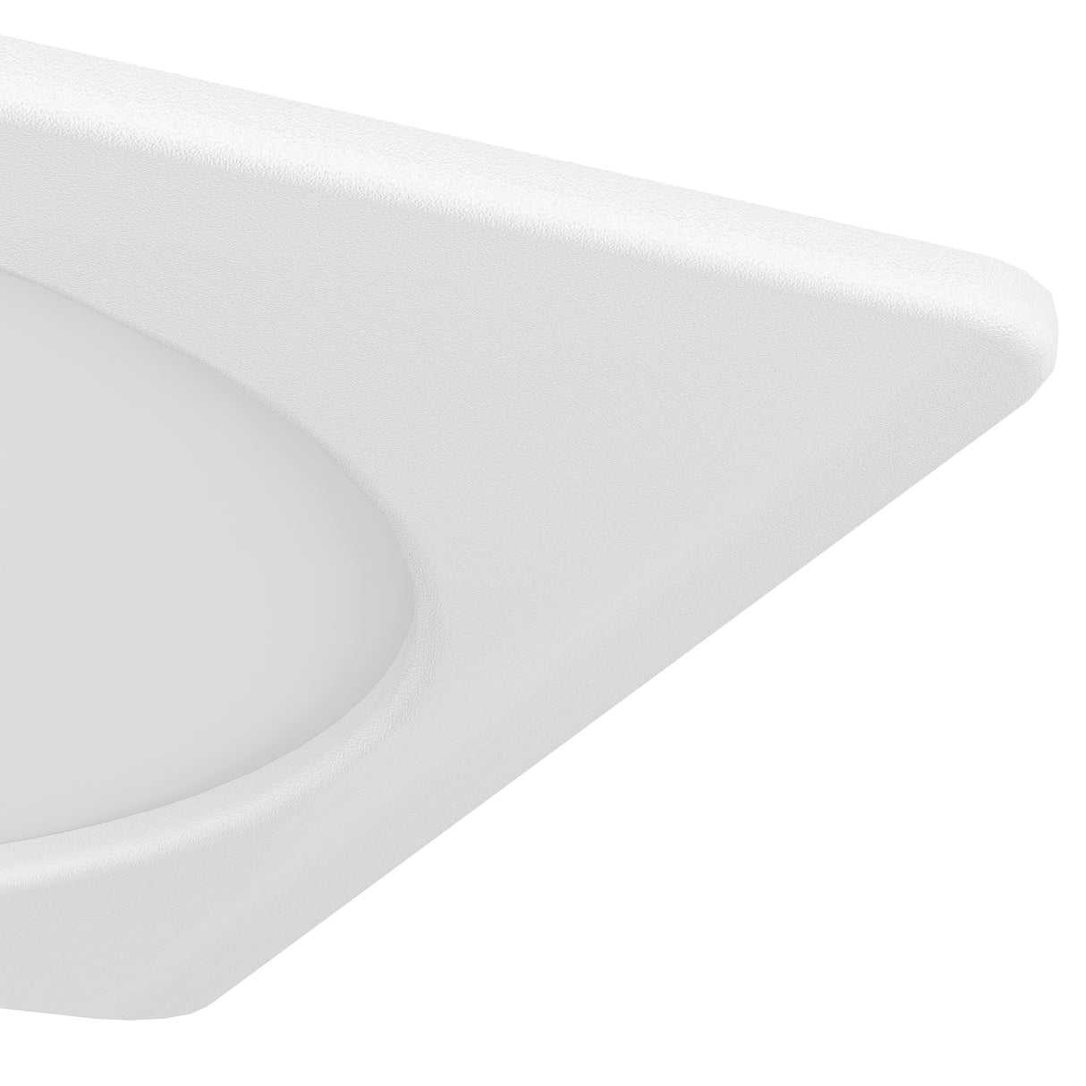 Eglo EU Fueva 6 White LED Square Recessed Ceiling Light, 16.6cm