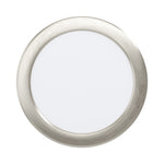 Eglo EU Fueva 6 Satin Nickel LED Round Recessed Ceiling Light, 16.8cm product image - Endon Lighting from First Light Direct with great prices and fast UK delivery