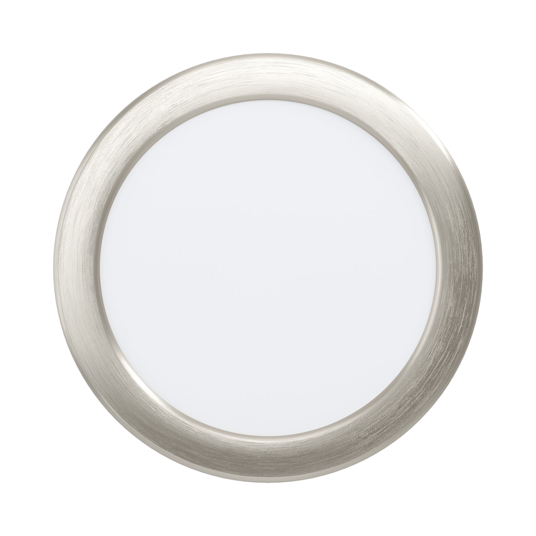 Eglo EU Fueva 6 Satin Nickel LED Round Recessed Ceiling Light, 16.8cm product image - Endon Lighting from First Light Direct with great prices and fast UK delivery