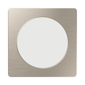 Eglo EU Fueva 6 Satin Nickel LED Square Recessed Ceiling Light, 11.9cm