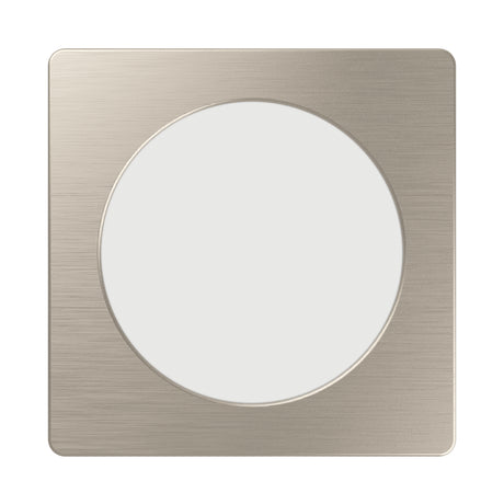 Eglo EU Fueva 6 Satin Nickel LED Square Recessed Ceiling Light, 11.9cm