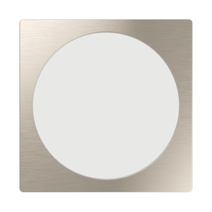 Eglo EU Fueva 6 Satin Nickel LED Square Recessed Ceiling Light, 21.6cm
