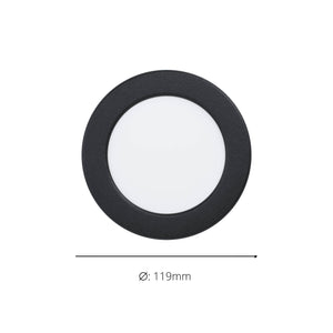 Eglo EU Fueva 6 Recessed LED Light Black 11.7cm