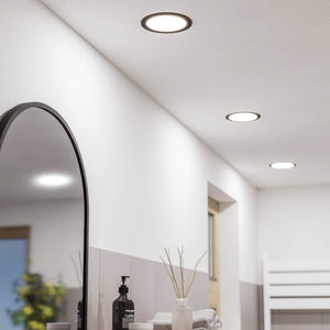 Eglo EU Fueva 6 Recessed LED Light Black 16.6cm