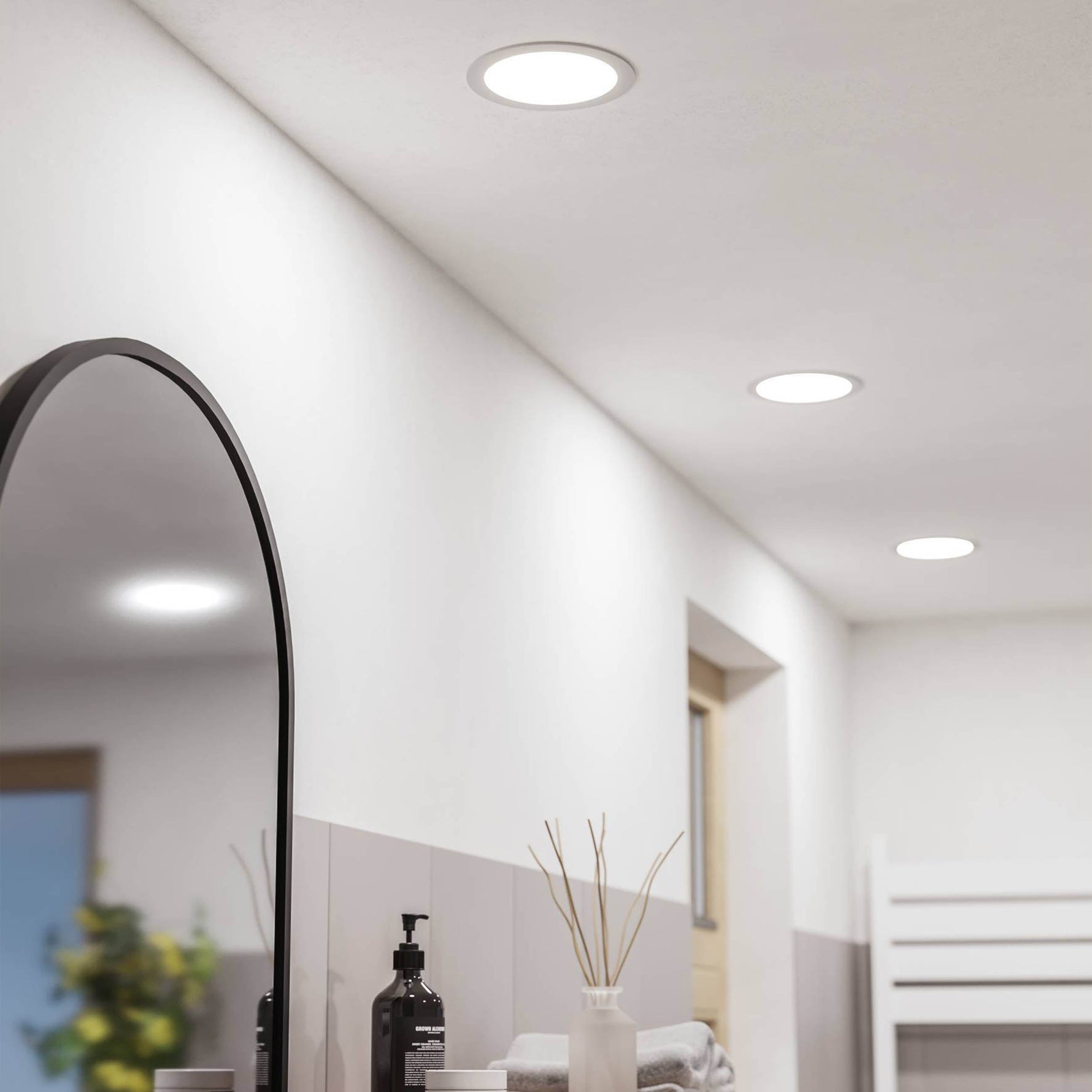 Eglo EU Fueva 6 Recessed LED Light White 8.6cm product image - Endon Lighting from First Light Direct with great prices and fast UK delivery
