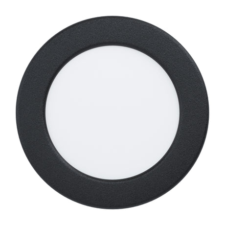 Eglo EU Fueva 6-Z Smart Control RGB IP44 Plastic Round Recessed Light, 12cm Black