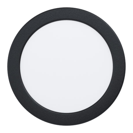 Eglo EU Fueva 6-Z Smart Control RGB IP44 Plastic Round Recessed Light, 16.8cm Black