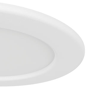 Eglo EU Fueva 6-Z Smart Control RGB IP44 Plastic Round Recessed Light, 12cm White