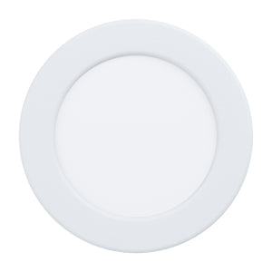 Eglo EU Fueva 6-Z Smart Control RGB IP44 Plastic Round Recessed Light, 12cm White