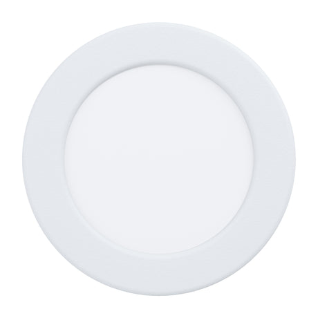 Eglo EU Fueva 6-Z Smart Control RGB IP44 Plastic Round Recessed Light, 12cm White