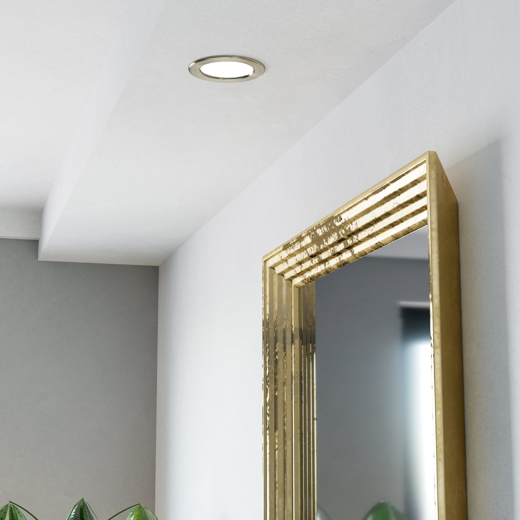 Eglo EU Bimeda LED White/Chrome Steel Single Spotlight product image - Endon Lighting from First Light Direct with great prices and fast UK delivery