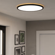 Eglo EU Rovito Black Plastic LED Tricolour Ceiling Light