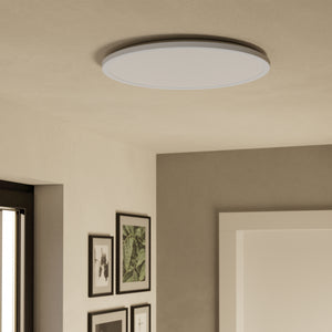 Eglo EU Rovito White Round Plastic LED Tricolour Ceiling Light