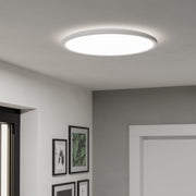 Eglo EU Rovito White Round Plastic LED Tricolour Ceiling Light