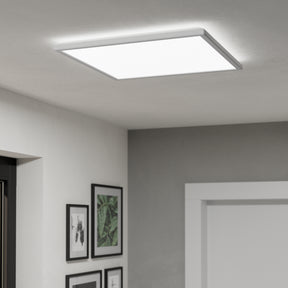 Eglo EU Rovito White Square Plastic LED Tricolour Ceiling Light