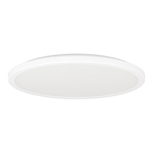 Eglo EU Rovito-R White Round Plastic LED Ceiling Light, 38.9cm