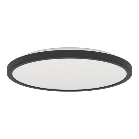 Eglo EU Rovito-Z Smart Control Black Round Plastic LED Ceiling Light, 30cm
