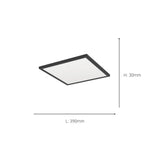 Eglo EU Rovito-Z Smart Control Black Square Plastic LED Ceiling Light, 39cm product image - Endon Lighting from First Light Direct with great prices and fast UK delivery