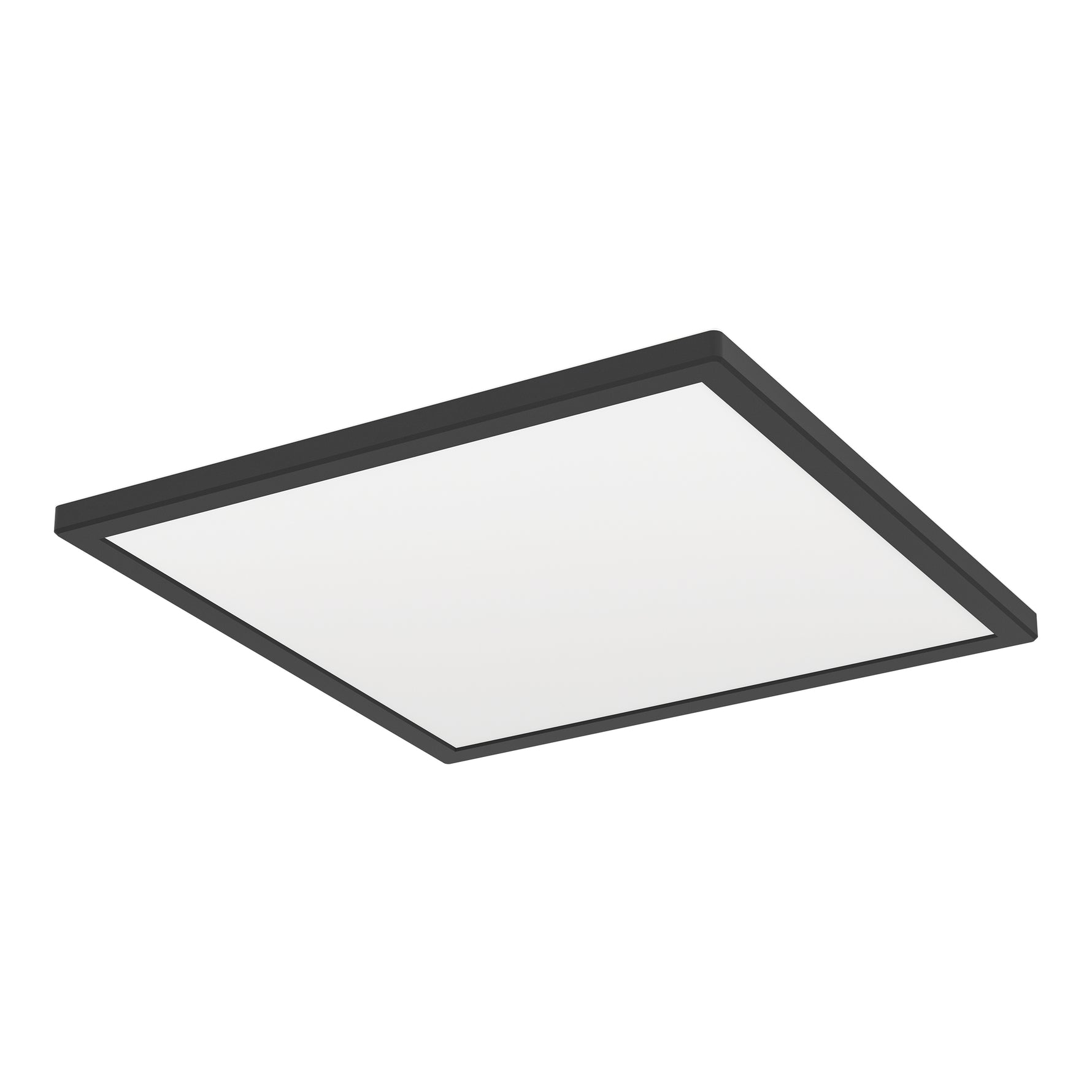 Eglo EU Rovito-Z Smart Control Black Square Plastic LED Ceiling Light, 39cm product image - Endon Lighting from First Light Direct with great prices and fast UK delivery