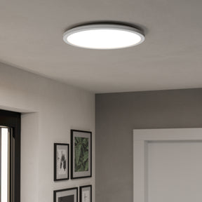 Eglo EU Rovito-Z Smart Control White Round Plastic LED Ceiling Light, 38.9cm