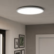 Eglo EU Rovito-Z Smart Control White Round Plastic LED Ceiling Light, 50cm