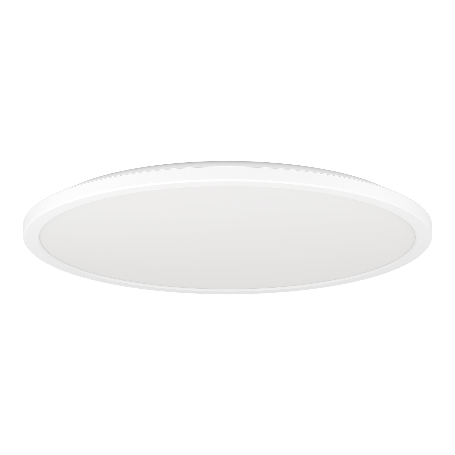 Eglo EU Rovito-Z Smart Control White Round Plastic LED Ceiling Light, 50cm product image - Endon Lighting from First Light Direct with great prices and fast UK delivery