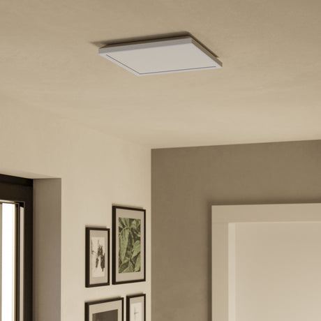 Eglo EU Rovito-Z Smart Control White Square Plastic LED Ceiling Light, 29cm