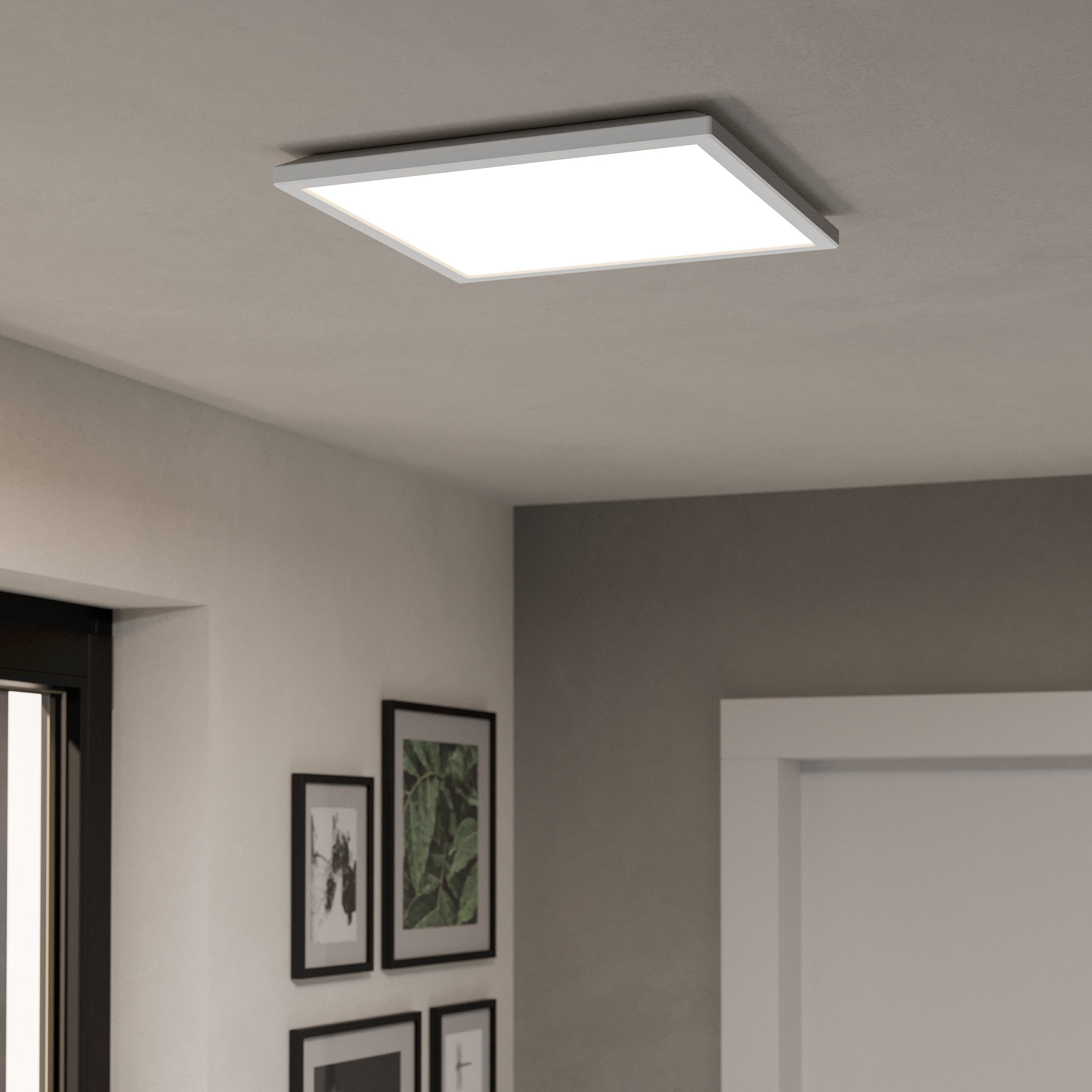 Eglo EU Davida 1 Steel Nickel Nero LED 2-Light Ceiling Spotlight product image - Endon Lighting from First Light Direct with great prices and fast UK delivery