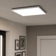 Eglo EU Rovito-Z Smart Control White Square Plastic LED Ceiling Light, 50cm