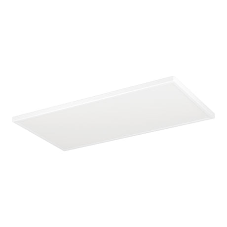 Eglo EU Rovito-Z Smart Control White Rectangular Plastic LED Ceiling Light, 57cm