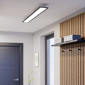 Eglo EU Moradillo Black Steel LED Ceiling Light, 14.5 x 119.5cm, Tricolour