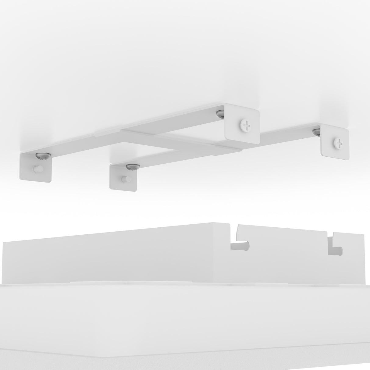 Eglo EU Moradillo White Steel LED Ceiling Light, 39.3 x 39.3cm, Tricolour