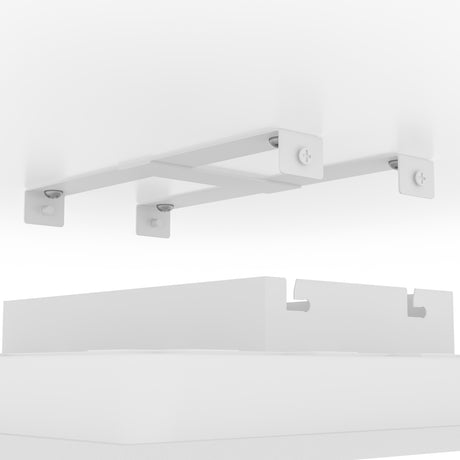 Eglo EU Moradillo White Steel LED Ceiling Light, 39.3 x 39.3cm, Tricolour