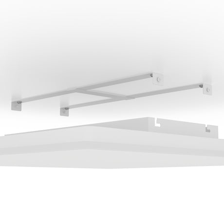 Eglo EU Moradillo White Steel LED Ceiling Light, 59.5 x 59.5cm, Tricolour