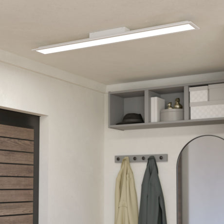 Eglo EU Moradillo White Steel LED Ceiling Light, 14.5 x 119.5cm, Tricolour