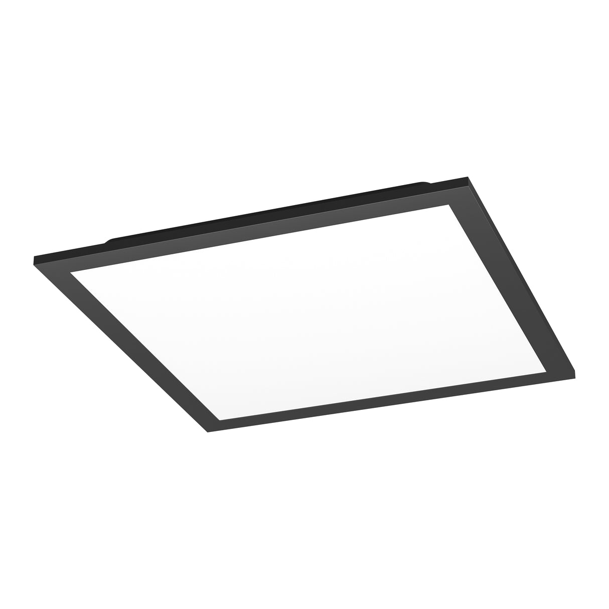 Eglo EU Moradillo-Z Black Steel LED Smart Control Ceiling Light, 29.5 x 29.5cm