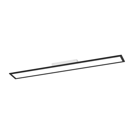 Eglo EU Moradillo-Z Black Steel LED Smart Control Ceiling Light, 14.5 x 119.5cm