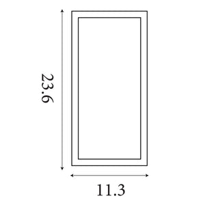 Searchlight Electric Box II Outdoor Wall Light - Galvanised Silver Metal & Glass 90151SI