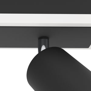 Eglo EU Rimbocchi 1 Black Steel Modern 2 Light Spotlight