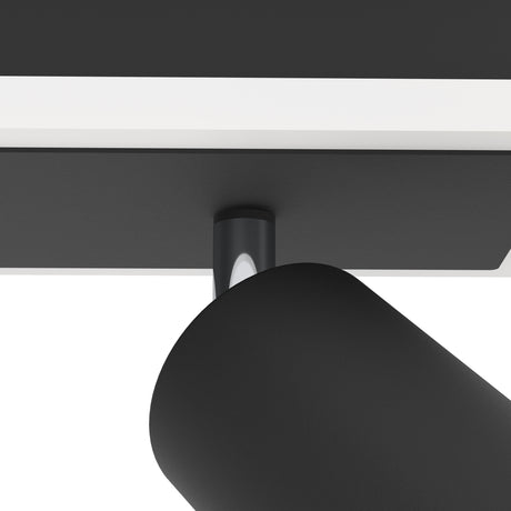 Eglo EU Rimbocchi 1 Black Steel Modern 2 Light Spotlight