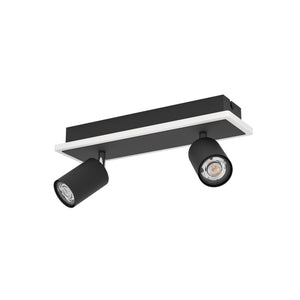 Eglo EU Rimbocchi 1 Black Steel Modern 2 Light Spotlight