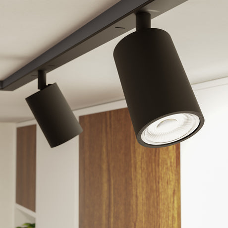 Eglo EU EASYT SPOT TUBE Track Spot – Black, GU10, Adjustable Indoor Track Lighting